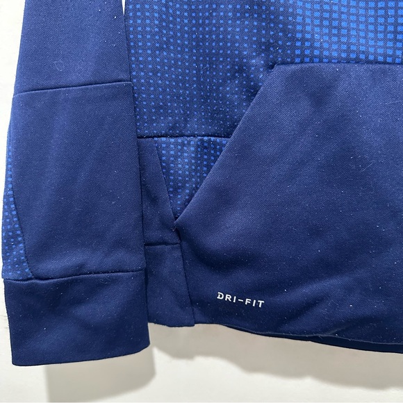 Youth Nike Dri-Fit  Hoodie blue/navy - Picture 3 of 4